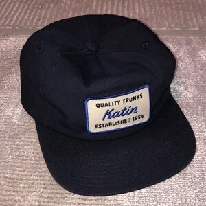 KATIN navy flat brim surfer hat men’s women’s adjustable unisex hat